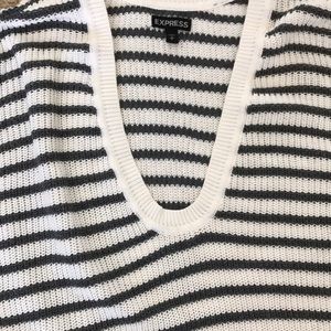 Express striped knitted sweater